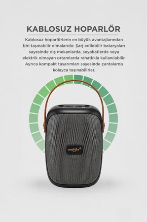 Bluetooth Hoparlör Rgb Işıklı FM Radyo Kablosuz Taşınabilir Speaker GTS-1679 
