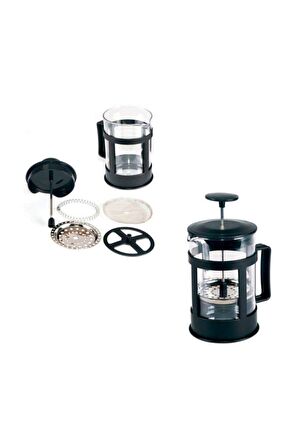 2300 French Press Süzgeçli Çay Kahve Kupası 350 ml