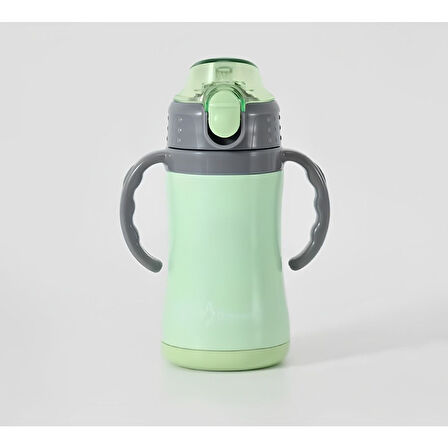 PENGUEN 3048 BİBERON TERMOS YEŞİL ÇELİK ÇİFT KATLI 280ML