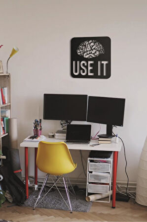 Use It Duvar Tablosu Ahşap Duvar Yazısı Dekoratif Obje