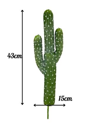 Yapay Çiçek Kaktüs Ağacı 3Kollu 43*15cm sk4019