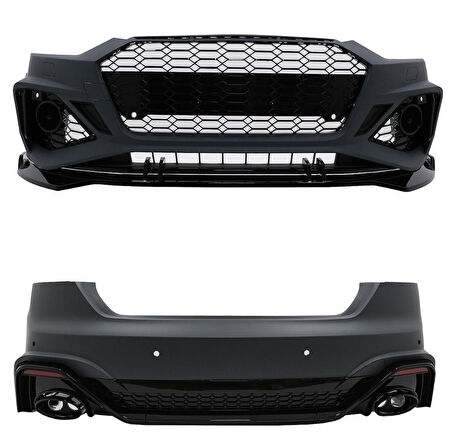 AUTOGP  Audi a5 rs5 b9 body kit tampon seti ön arka b9,5 görünüm 2019+