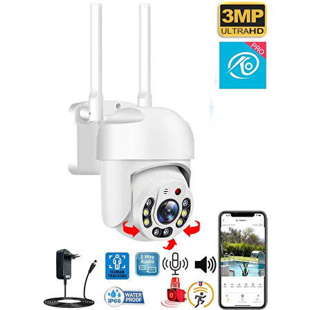 O-Kam 3011  Wifi Akıllı Kamera , Yapay Zeka, Gece Görüş, Karşılıklı Konuşma (Tek Kamera)