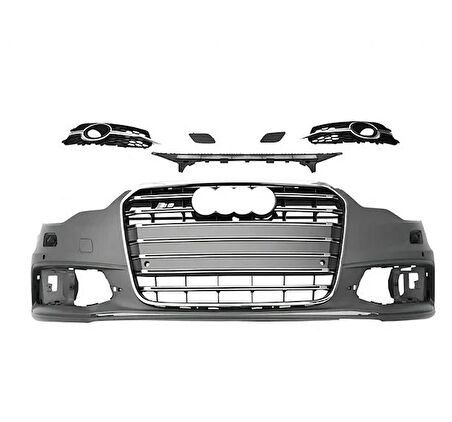 Audi a6 s6 ön tampon ve panjur seti 2012 / 2015 4g c7