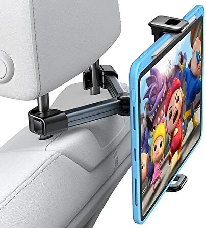 Tüm Araçlar İle Uyumlu Ayarlanabilir Koltuk Arkası Tablet Tutucu Ve Telefon Tutucu, Tablet Tutucu