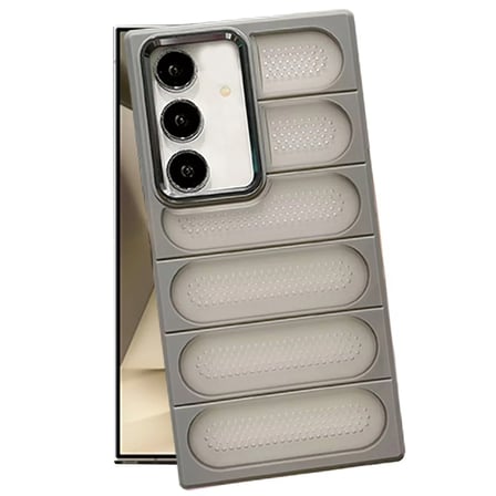 Samsung Galaxy S24 Kılıf Airmax Silikon Kapak - Titan Gri