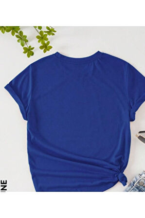Kadın Kedi Cep Baskılı Regular T-shirt