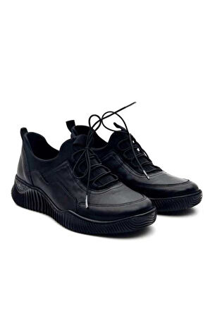 Venüs 1953831k Kadın Deri Bağcıklı Ayakkabı - Siyah - 36