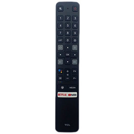 Ayt Sesli Kontrol Uzaktan Kumandası Tcl Sesli LCD LED Tv Için Uzaktan Kumanda RC901V Netflix  Youtube Için Yedek