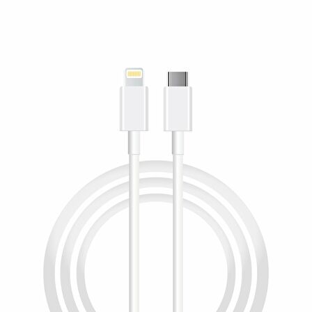 Global SX252M 3A 45W Type-C to Lightning 2Metre Data ve Hızlı Şarj Kablosu Beyaz