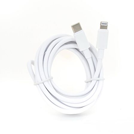 Global SX252M 3A 45W Type-C to Lightning 2Metre Data ve Hızlı Şarj Kablosu Beyaz