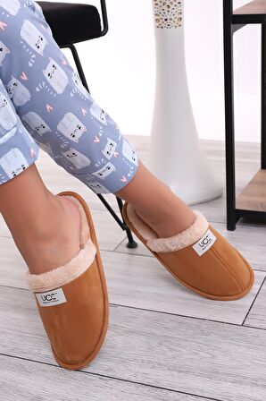 U050 Unisex Kışlık Ev İçi Terliği Kürklü Yünlü Kışlık Terlik