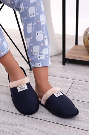U050 Unisex Kışlık Ev İçi Terliği Kürklü Yünlü Kışlık Terlik
