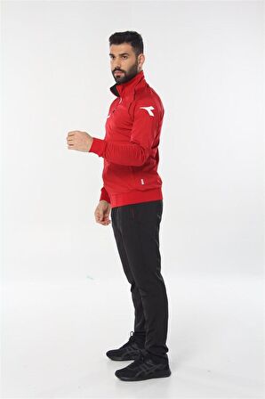 Diadora Mundial - Erkek Kırmızı Likralı Eşofman Takımı - MundialKamp