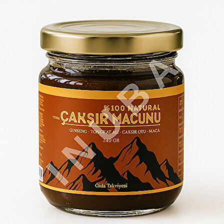 Çakşır %100 Natural Ginseng Macunu Tongkat Ali, Çakşır​ Otu​ Bal Bitkisel Karışım Kuvvet Macun 240 gr