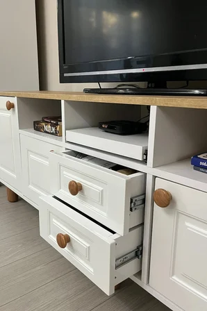 Life TV Ünitesi ve Kitaplık Seti %100 MDF