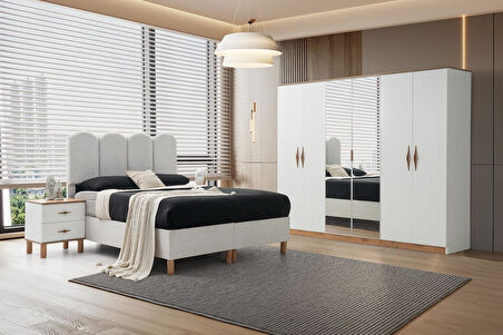 Sierra %100 MDF Yatak Odası Takımı %100 MDF | Ücretsiz Teslimat ve Kurulum