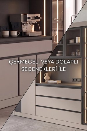 Nero Kahve Köşesi Multi 235 cm Montaj Dahil
