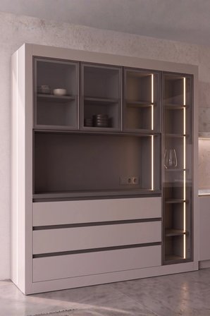 Nero Kahve Köşesi Multi 160 cm Montaj Dahil