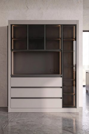 Nero Kahve Köşesi Multi 160 cm Montaj Dahil
