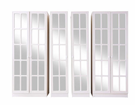 Teksas 6 Kapaklı Gardırop %100 MDF | Ücretsiz Teslimat ve Kurulum