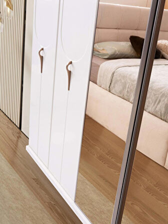 Vermont 6 Kapaklı Gardırop %100 MDF | Ücretsiz Teslimat ve Kurulum