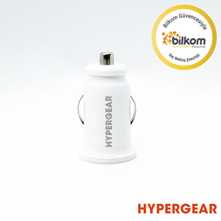 Global 2.1A 2X Hızlı Araç Şarj Aleti Set Type-C Kablo Beyaz WNE0088