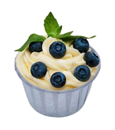 Cupcake/Muffin /Suffle Kek Kapsülü Açık Mavi 50 Li