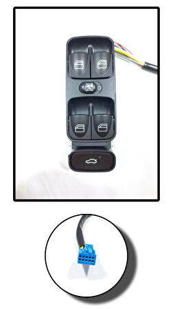 AEMPART  CAM ANAHTARI MERCEDES C SERİSİ W203 SOL/ 00-07