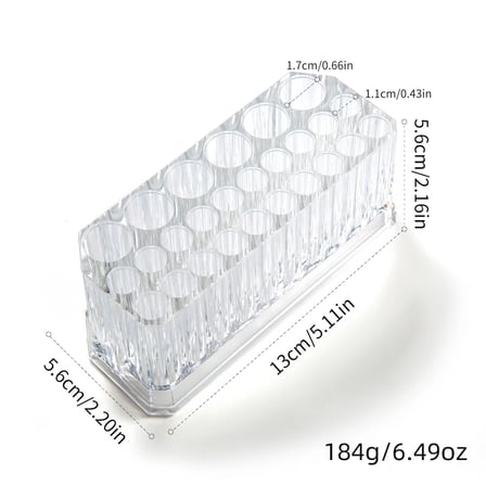 26 Gözlü Şeffaf Akrilik Nail Art Fırça Organizer BRHOL002