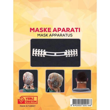 25 adet ağız maske aparatı ( beyaz renk )