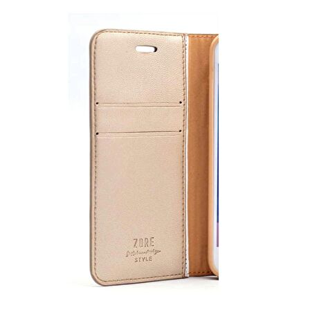 Gpack Samsung Galaxy Note 4 Kılıf Delüx Cüzdan KartvizitliNano Glass