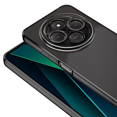 Xiaomi Redmi 14C 4G Kılıf Köşeleri Renkli Şeffaf Kamera Korumalı Silikon Luxury Kapak