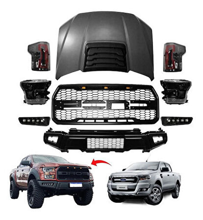 Ford ranger t6 t7 t8 f150 gen3 dönüşüm body kit seti 2012 / 2021