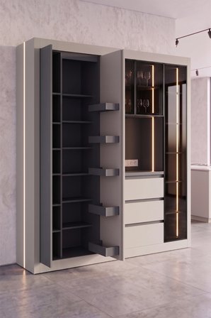 Nero Kahve Köşesi Multi 190 cm Montaj Dahil