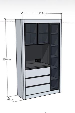 Nero Kahve Köşesi Multi 125cm Montaj Dahil