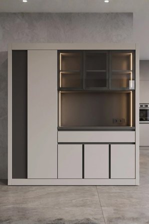 Avm 24 Nero Kahve Köşesi Multi 200 cm Montaj Dahil