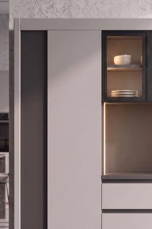 Nero Kahve Köşesi Multi  Kilerli 160 cm Montaj Dahil