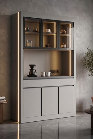 Nero Kahve Köşesi 130 cm Montaj Dahil