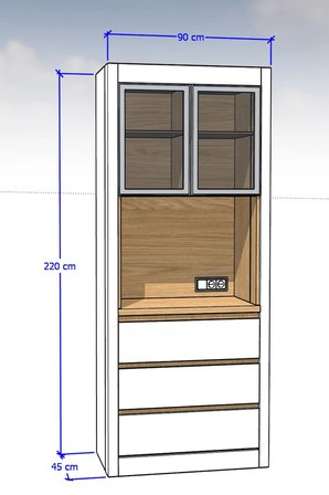 Nero Kahve Köşesi 90 cm Montaj Dahil