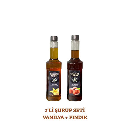  Grandeterra Fındık + Vanilya Şurubu (2 x 750 ml ) 