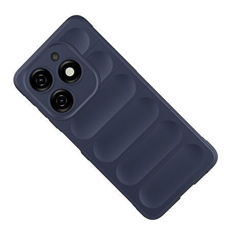 Tecno Spark 20/20C Kılıf Esnek TPU Oyuklu Arka Yüzey Tasarımlı Etnik Silikon Kapak
