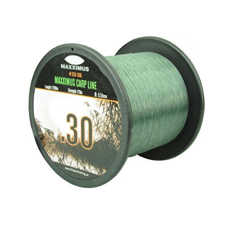 Fladen Maxximus Carp 1200M Yeşil Sazan Misinası 0.33mm - 14lbs - 6.50kg