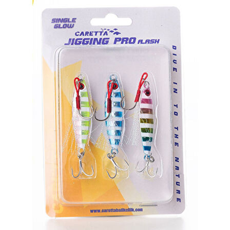 Caretta Jigging Pro Flash 7gr LRF Jig Yem Single Glow
