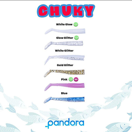 Pandora Chucky 10 Adet LRF Silikonu White Glow