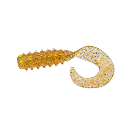 HanFish Gurt 7cm 8 Adet Orak Kuyruk Silikon Yem SBGT-608 Sand Shrimp Glow