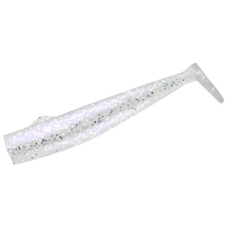 Hayabusa FS 444 Frilly Shad 10cm 3 Adet Silikon Gövde 1 Pearl Glow Silver Glitter