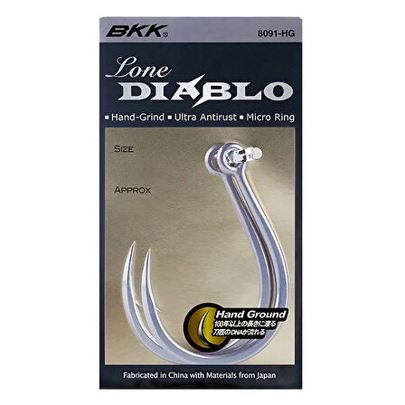 BKK Lone Diablo Single Olta İğnesi 3/0 No 66 LB 6 Adet