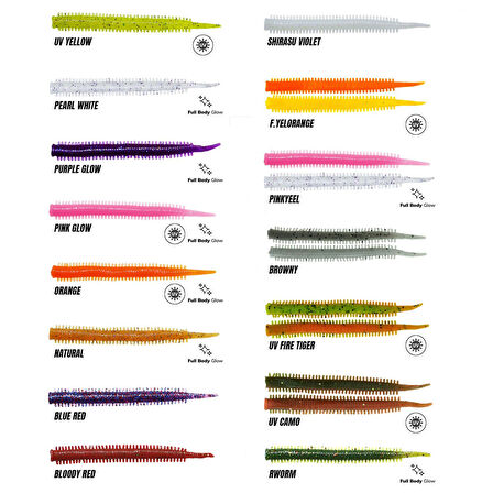 Fujin Yummy Sandworm 7cm LRF Silikonu F.Yelorange