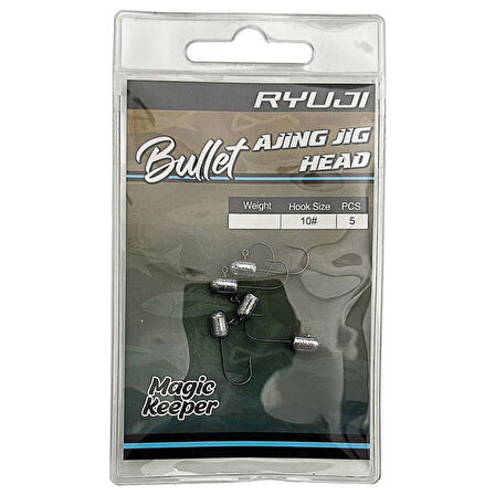 Ryuji Bullet Ajing 5 Adet LRF Jig Head 1.5gr 10no